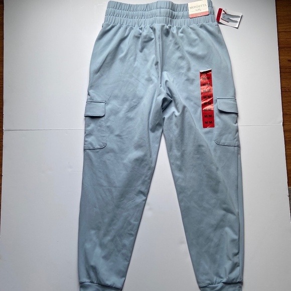 NWT Mondetta Light Blue Cargo Joggers Light Blue - Picture 2 of 5